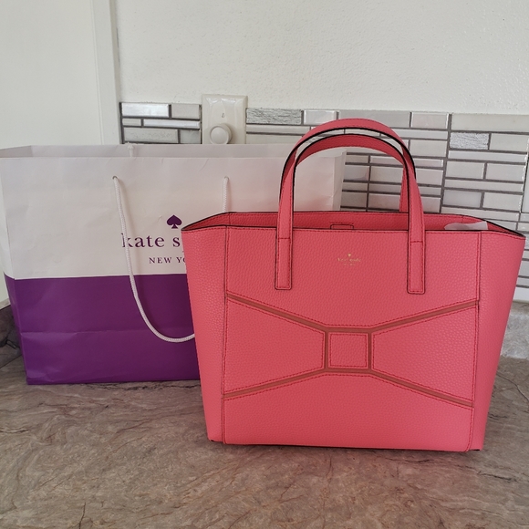 Kate Spade Small Francisca Bridge Place Leather Tote Handbag NWOT - Picture 3 of 16